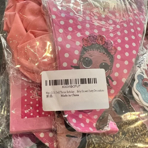 92 pieces LOL SURPRISE! Birthday Party Supplies - PARTY bonus sling backpack